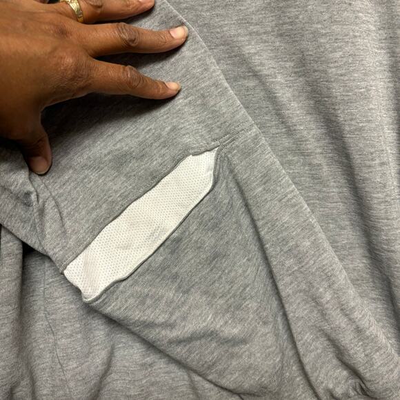 Nike Athletics Long Sleeve Shirt 3X Mesh Lined Double Layer Center Block Letters - Picture 6 of 10